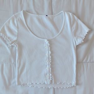 Basic White crop top
